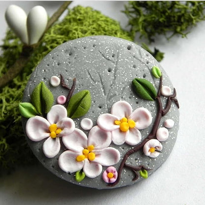 10 PCS Polymer Clay Cutters Mini Flower Petal Clay Cutters Clay Tools Set Earrings Making Mini Clay Cutters Micro Clay Molds Accessories Plastic Clay Molds for Making Jewelry Earrings Crafts