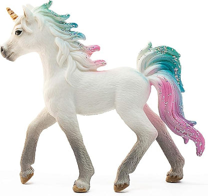 Schleich bayala, Unicorn Toys for Girls and Boys, Sea Unicorn Baby with Gems, Blue and Pink