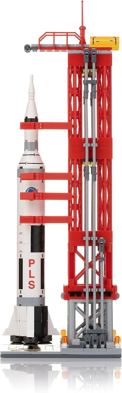 Rocket Launch Building Block Set (457 Pieces) Space Series Building Blocks for Kids and Adults