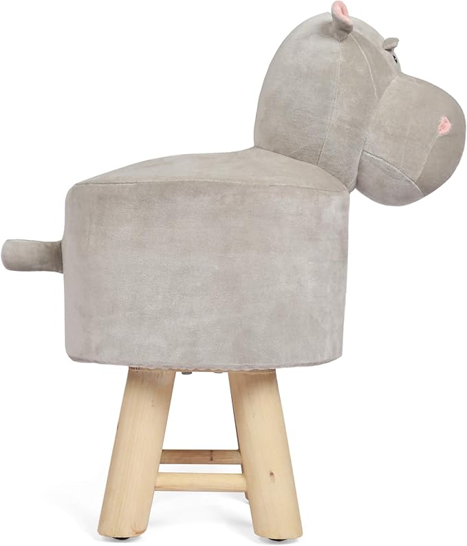 Christopher Knight Home Georgia Contemporary Kids Hippo Ottoman, Gray
