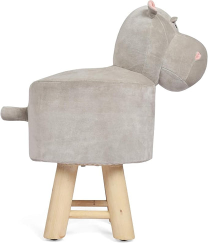 Christopher Knight Home Georgia Contemporary Kids Hippo Ottoman, Gray