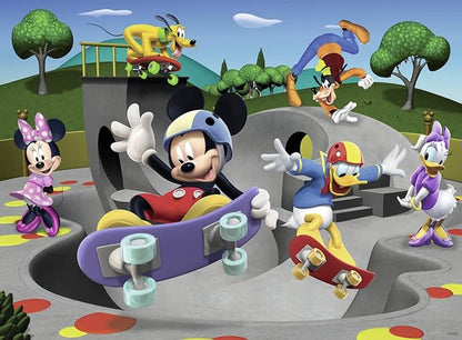 Ravensburger Mickey & Minnie: Skate Park Adventure | 100 Piece Jigsaw Puzzle for Kids | Unique, Well-Fitting Pieces | Fun & Educational Toy | FSC Certified