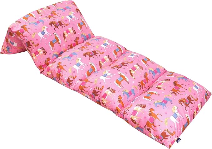 Wildkin Microfiber Pillow Lounger, 87 X 27 Inches, Horses