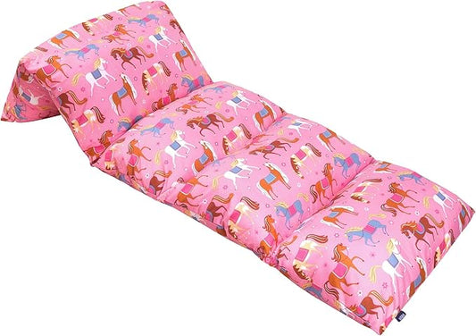 Wildkin Microfiber Pillow Lounger, 87 X 27 Inches, Horses