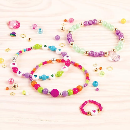 Make It Real – Ultimate Bead Studio. DIY Tween Girls Beaded Jewelry Making Kit. Arts and Crafts Kit Guides Kids to Design and Create Beautiful Bracelets, Necklaces, Rings and Headbands