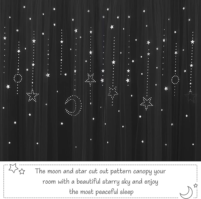 NICETOWN Double Layer Room Darkening Curtains 95 Inch Length 1 Pair for Girls Nursery Bedroom Grommet Blackout Curtains with Sheer Overlay, 52" W x 95" L, Greyish White