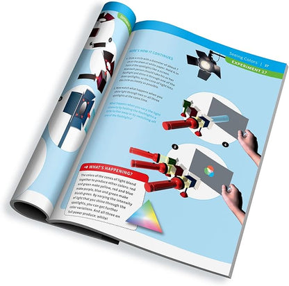 Thames & Kosmos Optical Illusions STEM Experiment Kit | 35 Amazing Optical Experiments | Explore Physics of Light, Optics, Perception | Includes 3D Glasses | Build a Camera Obscura | for Ages 8+