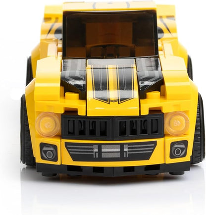 Racing Car Building Block Set. Racing Car Building Blocks for Kids and Adults (Yellow)
