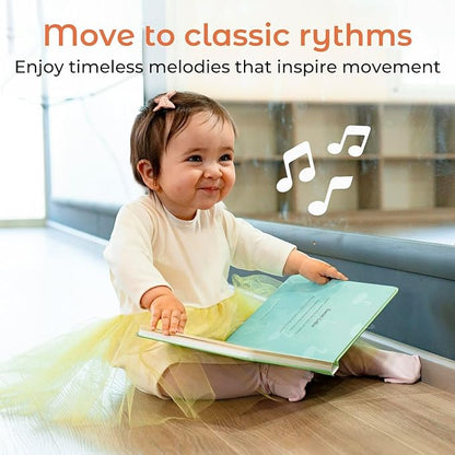 Cali's Books Dance to Classical Music Book Toddlers 1-3 Years Old - Nursery Rhymes Musical Book, Headphone Jack, Interactive Baby Sound Book, Singing Toy Children Girls, Learning Song Toy Toddler Boys