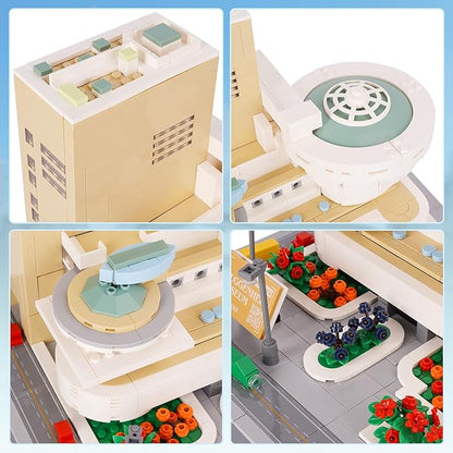 Oichy Building Blocks Set, 902PCS World Famous Architectural Model Kits Guggenheim Museum Toys Building Sets for Adults and Kids