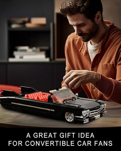 Mould King Sports Car Building Block Kits, MOC Racing Car Model Building Sets, Convertible Car Gifts for Kids Age 8+/Adults Collections Enthusiasts-1,245 Pieces