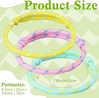 Friendship Bracelets Rope 168 Bracelets in 8 Assorted Colors Adjustable Bracelets for Kids Neon Rope Woven Friendship Bracelets for Girls and Boys Goody Bag Stuffers Party Favors