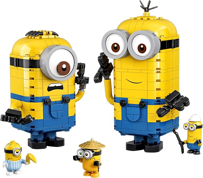 Lego Minions: The Rise of Gru: Brick-Built Minions and Their Lair (75551) Building Set for Kids, Great Birthday Present for Kids Who Love Minions, Kevin, Bob and Stuart (876 Pieces)