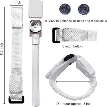 16pcs LED Light Up Bracelets Glow Flashing Wristbands Glow in The Dark Party Supplies for Wedding, Raves, Concert, Camping,Sporting Events, Party