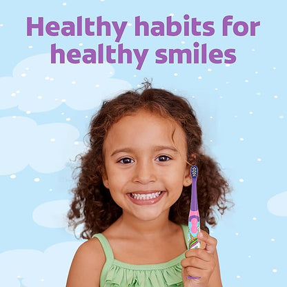 Colgate Kids Battery Powered Toothbrush, Unicorn, Extra Soft Toothbrush, Ages 3 and Up, 2 Pack