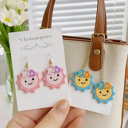 Teacher's Day & Graduation Season Polymer Clay Cutters Set - 8Pcs Sun Book Apple Pencil Bow Earring Molds for Jewelry Making, Perfect Gifts for Teachers & Students