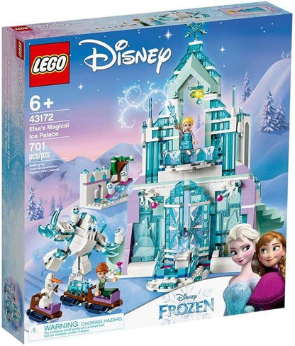 LEGO Disney Frozen Elsa's Magical Ice Palace 43172 Toy Castle Building Kit with Mini Dolls, Castle Playset with Popular Frozen Characters Including Elsa, Olaf, Anna and More (701 Pieces)