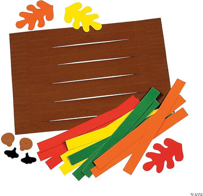 Fall Colors Weaving Placemat Craft Kit - Makes 12 - DIY Crafts for Kids and Fun Home Activities