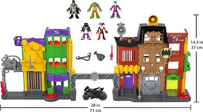 Fisher-Price Imaginext DC Super Friends Batman Toy, Crime Alley Playset with Figures & Accessories for Preschool Kids Ages 3+ Years