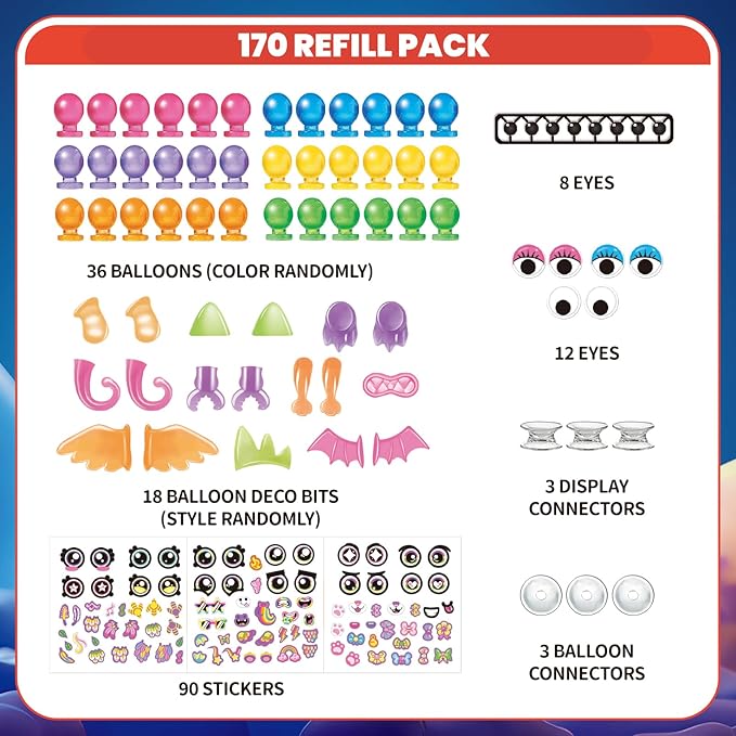 PINSHILE DIY Space Magic Balloon Craft Accessories Set