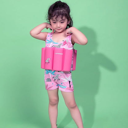 Baby Kids Floatation Suit Float One-Piece Swimwear Buoyancy for Girls Boys 1-8Years