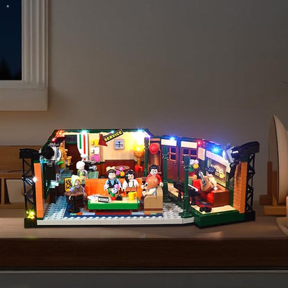 Nitemode LED Light Kit Compatible with Lego Friends The Television Series Central Perk 21319, Upgraded Brightness Adjustable Lighting Accessories(No Model)