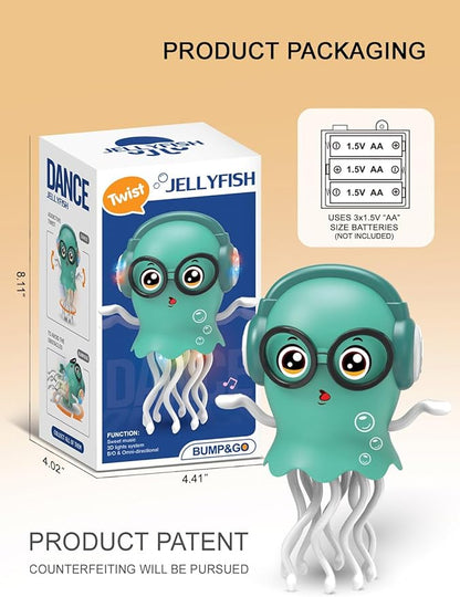 Baby Musical Toys Dancing Jellydancer, Baby Toys 6-12 Months Jellydancer, Fidget Gifts Magic Dancing Music Crawling Toys for 3 4 5 6 7 8 Year Old Boy Girl Kids Birthday Gifts, Easter Presents