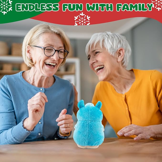 Talking Hamster - Stuffed Animals Toy for Kids 2 3 4 5 6 Year Old, Repeats What You Say - Toddler Interactive Plush Toys, Birthday Gifts for Boys Girls 2 Years and Up