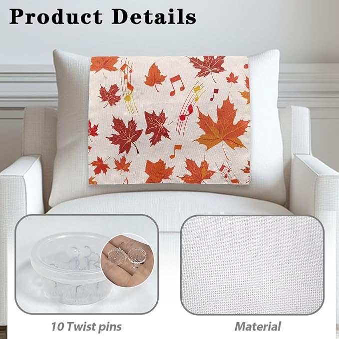 Maple Leaves Headrest Covers for Recliners Soft Chair Headrest Cover Wear Resistant Sofa Head Protector for Home Couch Loveseats Decoration