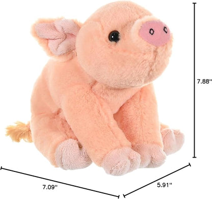 Wild Republic Pig Baby Plush, Stuffed Animal, Plush Toy, Gifts for Kids, Cuddlekins 8 Inches, Orange