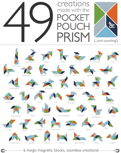 6 Piece Tegu Travel Pal Magnetic Wooden Block Set, Whale