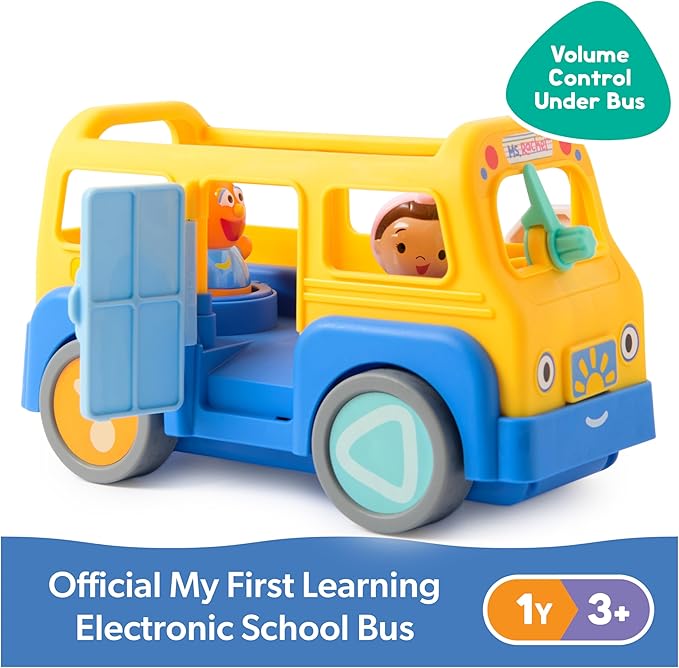 Ms. Rachel Official My First Learning Electronic School Bus with 2 Figures, Music & Sounds, Educational Toys & Toddler Toys for Girls & Boys Ages 1-3+