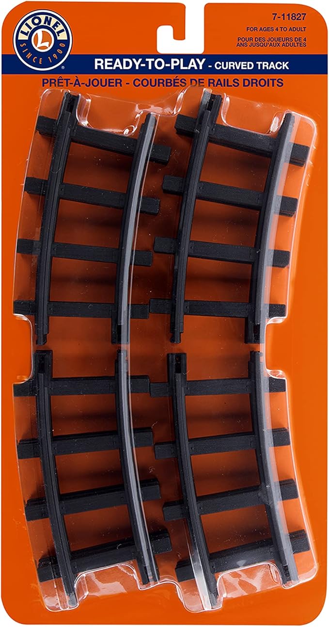 Lionel Ready-to-Play 12-Piece Curved Black Plastic Track Pack