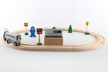 Daron NYC MTA 20Piece Wooden Subway Set
