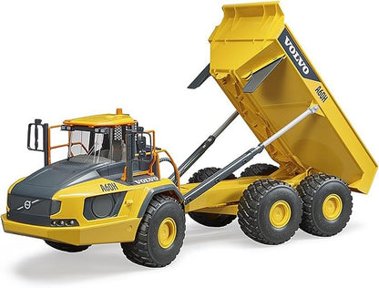Bruder Volvo A60H Hauler for Construction Pretend Play Indoors, Outdoors, in Sand and Snow, 02455