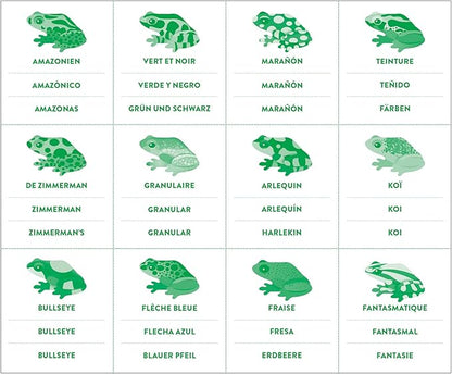 Tropical Frogs Shaped Memory Match