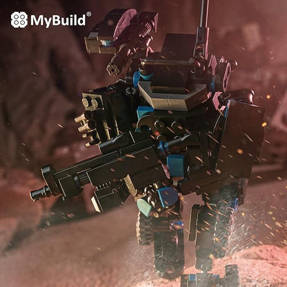MyBuild Mecha Frame Armed Forces Stryker 5022 - Black Armor Robot Blocks Toy Building Bricks for Children to Adult Mech Fans