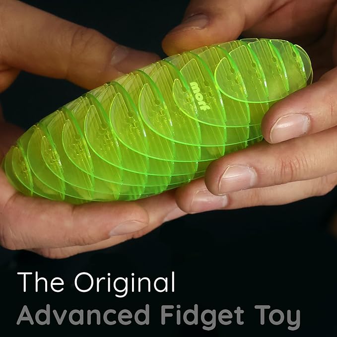 Morf Fidget Worm Toy - Flexible 3D Sensory Slug Figgy Toy for Kids, Teens, and Adults – Stretchy, Quiet, Stress and Anxiety Relief, Focus - For Play, School, Work Gifts, Great For Classroom and Office