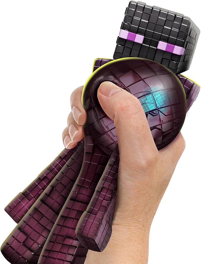 Heroes of Goo Jit Zu Minecraft Stretchy Characters, Collect Enderman with Ender Pearl, Unique Goo Fillings with Hidden Pieces Inside, Stretch Them Up to 3 Times Their Size