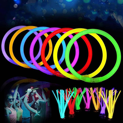 207 Glow Sticks Bulk Party Pack, Halloween Glow Sticks For Kids Camping, Glow In The Dark Sticks,8” Glow Party Supplies Bracelets
