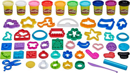 Play-Doh Holiday Set of Tools, 43 Accessories & 10 Colors, Kids Arts & Crafts, Preschool Toys for Girls & Boys, for Kids, Ages 3+ (Amazon Exclusive)
