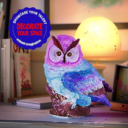 Paint Your Own Owl Lamp Kit, Art Supplies Arts & Crafts Kit, Painting kit for Kids 6-12, Arts and Crafts for Kids Ages 8-12, Toys Girls Boy Birthday Gift Ages 3 4 5 6 7 8 9 10 11 12+