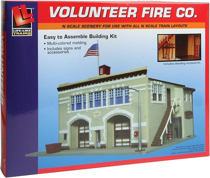 N Scale Building Kit -Volunteer Fire Company