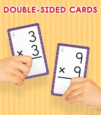 Carson Dellosa 3-Pack Math Flash Cards, Multiplication Flash Cards, Division Flash Cards, Fraction Flash Cards, 3rd Grade, 4th Grade and 5th Grade Flash Cards for Studying, Math Games for Kids Ages 8+
