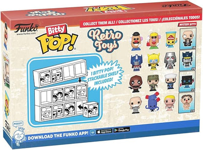 Funko Bitty POP Retro Toys - Transformers, 4-Pack and A Surprise Mystery Mini Figure - 0.9 Inch (2.2 Cm) - Transformers Classic Collectable - Stackable Display Shelf Included - Gift Idea