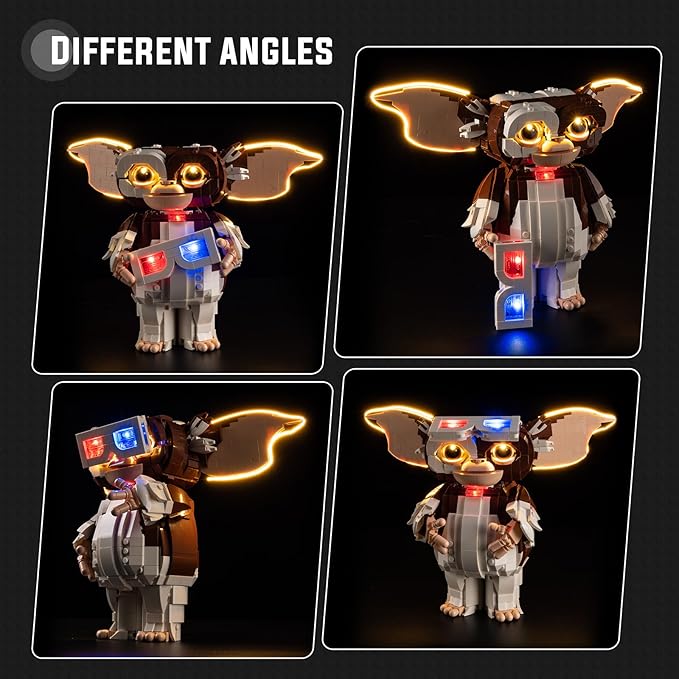 Nitemode Light Kit Compatible with Lego 21361 Gremlins: Gizmo, Upgraded Brightness Adjustable Lighting Accessories(No Model)