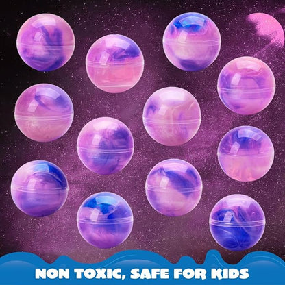 JOYIN Slime Party Favors, 24 Pack Pink Galaxy Slime Ball - Stretchy, Non-Sticky, Mess-Free, Stress Relief, and Safe for Girls and Boys - Classroom Reward, Party Supplies