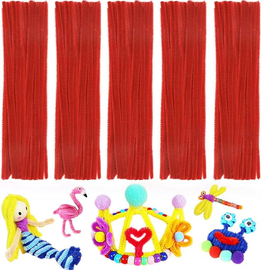 Pipe Cleaners, Pipe Cleaners Craft, Arts and Crafts, Crafts, Craft Supplies, Art Supplies (Red)…