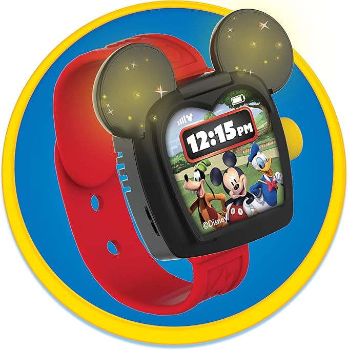 Disney Junior Mickey Mouse Funhouse Toy Watch for Kids with Lights and Sounds, Officially Licensed Kids Toys for Ages 3 Up by Just Play