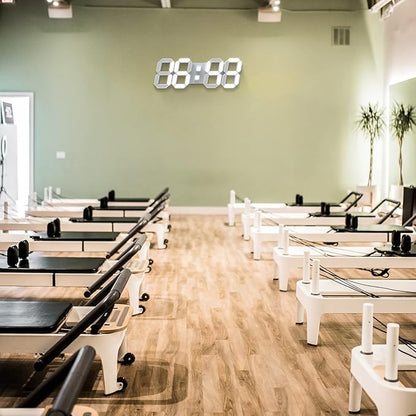 EDUP HOME 15" 3D LED Digital Wall Clock, Large Decor Wall Clock, 12/24H, Time/Date/Temperature Display, Adjust Brightness, Easy Read Time,for Office/Living Room/Meeting Room/Kitchen